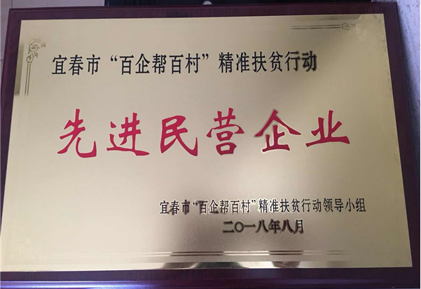 仁和集團榮膺宜春市“百企幫百村”精準(zhǔn)扶貧行動先進民營企業(yè)